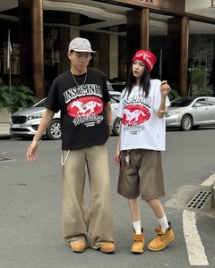 Camiseta de Manga Corta Unisex Extra Grande, Personalizable con Serigrafía, 100% Algodón, Ecológica, Transpirable, Bordado 3D Impreso, OEM ODM - Product Image 2