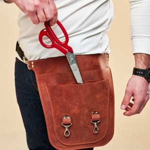 Funda de Cuero Genuino de Lujo para Tijeras de Barbero con Estuche Protector a Prueba de Olores para Uso Profesional LBSH-0020 - Product Image 3