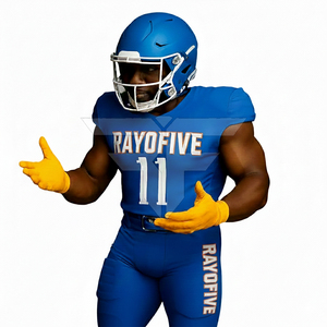 Uniforme de football américain sur mesure, 100% polyester, élégant, short, haute qualité, premium, antibactérien, séchage rapide - Product Image 3