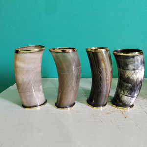 Jarra Vikinga de Cuerno Pulido Hecha a Mano con Funda de Cuero, Artículos de Bebida de Primera Calidad al Mejor Precio - Product Image 6