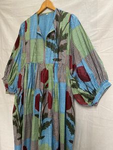 Vestido Boho de Algodón de Calidad de Exportación para Mujer, Estilo Holgado y Transpirable, Ideal para Vacaciones y Resorts, Disponible para la Venta - Product Image 2