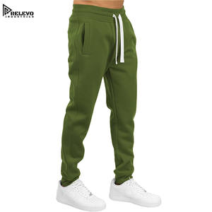 Pantalons de jogging pour hommes avec logo personnalisé, pantalons de survêtement unis et respirants en tissu 500 g/m² pour hommes à bon prix - Product Image 5