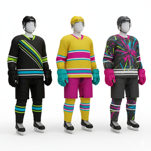 Top Trending Made Pakistan Men's Ice Hockey Uniforms Printed 100% Polyester Anti-Bacterial New Design Best <b>Sale</b> Custom ODM/OEM - Product Image 4