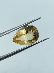 Piedra Preciosa de Citrino Amarillo Natural de Alta Calidad, Corte Pera, 4.60 Quilates, 10x14 mm, para Joyería - Product Image 5