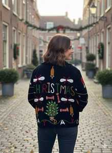 Holiday Season Unique Handmade <b>Velvet</b> Christmas Embroidered Suzani <b>Jacket</b> Festive Boho Short Winter Coat Perfect <b>Women</b> Gift - Product Image 6