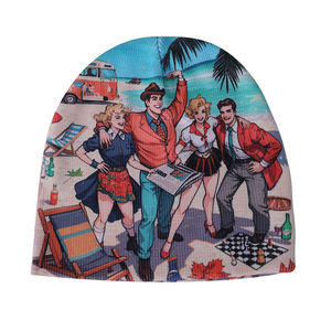 Gorros de Invierno con Diseño OEM, Impresión Digital por Sublimación, Patrón Completo, Logotipo Personalizado, para Correr, Ciclismo, Deportes, Moda Casual - Product Image 1