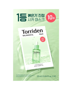 Mascarilla Facial Coreana Torriden Balanceful Cica 25ml x 10 Unidades, Mascarilla Facial Calmante con Cica, Paquete al por Mayor, Mascarilla Facial Hidratante, K-Beauty - Product Image 1