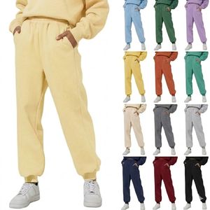 <span class=keywords><strong>Pantaloni</strong></span> da Jogging in Pile per Donna, Vestibilità Comoda, Vita Elastica <span class=keywords><strong>con</strong></span> <span class=keywords><strong>Tasche</strong></span> <span class=keywords><strong>Laterali</strong></span>, OEM <span class=keywords><strong>Pantaloni</strong></span> Jogger in Cotone Pesante per Donna - Product Image 1