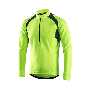 Men's Long Sleeve <b>Cycling</b> Jersey Breathable UV Protection Quick Dry <b>Stand</b> Zipper Pockets Pullover Mountain Bike Outdoor Jackets - Product Image 1