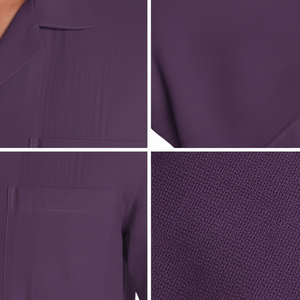 เสื้อเชิ้ตผู้ชายสีพื้นเรียบง่าย แขนสั้น สไตล์สตรีทแวร์ ทันสมัย รับผลิตเสื้อเชิ้ตผู้ชายตามแบบส่วนตัว มีจำหน่าย - Product Image 2