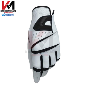 Professional Cabretta Leather Golf <b>Gloves</b> Custom Logo OEM Soft Feel Breathable Men Women Golf Training Gear Wholesale Factory - Product Image 2