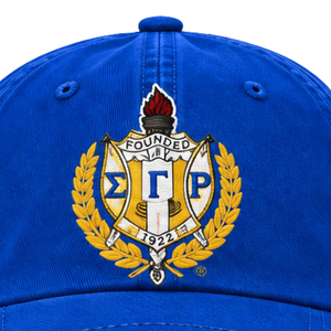 หมวกแก๊ปปักลายตัวอักษรกรีก Sigma Gamma Rho สำหรับผู้หญิง ปรับขนาดได้ ผ้าฝ้าย สไตล์ลำลอง แฟชั่น ขายส่ง - Product Image 6