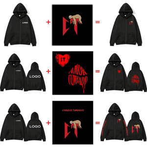 เสื้อฮู้ดซิปพิมพ์ลายตามสั่งสำหรับผู้ชายและผู้หญิง เสื้อผ้าลำลองแฟชั่นแขนยาวมีฮู้ด เสื้อสเวตเชิ้ตสไตล์โดดเด่น - Product Image 6