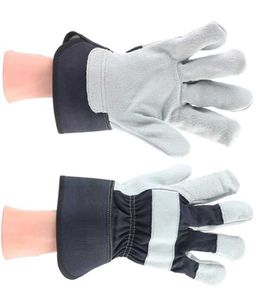 Gants de travail en cuir renforcés pour hommes, protection des mains, double paume en cuir, gants de sécurité pour le jardinage et le travail - Product Image 5
