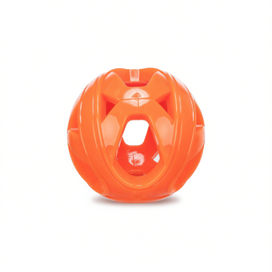 Pelota de nido de abeja TPR de 6 cm, juguete interactivo naranja para mascotas - Product Image 2