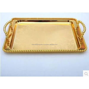 Bandeja Plateada de Última Llegada, Suministros para Eventos de Restaurantes, Bandejas Decorativas Hechas a Mano, Bandejas para Servir de Grado Alimenticio, Uso Comercial - Product Image 4
