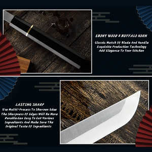 Cuchillo Yanagiba Profesional Japonés LEGACY BLADES para Sashimi, Hecho a Mano, Acero con Alto Contenido de Carbono, para Cortar Pescado y Sushi, Ambidiestro - Product Image 2