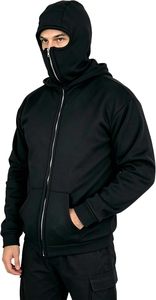 Balaclava <b>Jacket</b> Zip Up Fashion Double Layer Hoodie Hip Hop Outerwear <b>Jacket</b> Y2K Clothing for Men and Women - Product Image 3