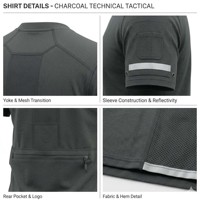 T-shirt Homme Techwear Tactique Tricoté Sportif Oversize Uni 100% Coton Respirant Séchage Rapide Manches Courtes Personnalisable Extérieur