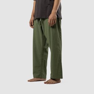 <b>Men's</b> Linen Baggy Drawstring Elastic Waist Striped <b>Lounge</b> Pajama <b>Trousers</b> Wholesale ODM - Product Image 4