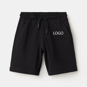 Shorts décontractés classiques pour garçons, en coton doux, tenue d'été élégante pour enfants, matériau de haute qualité / logo personnalisé, taille élastique - Product Image 1