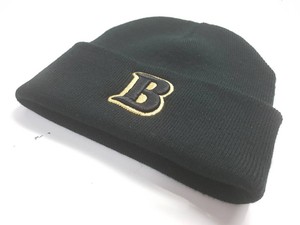 Custom Waffle Knit Beanie <b>Cap</b> with Modern Textured Design Soft Warm Material Maroon And Black Cuffed Design Casual Style - Product Image 3