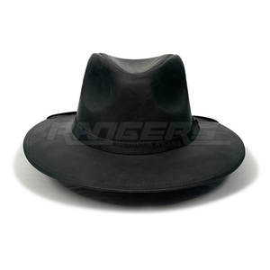 Sombrero Vaquero de Ala Corta para Hombre, Estilo Country Negro, Sombrero de Moda, Marca Privada, Proveedor de Logotipos Personalizados, Sombrero Estilo Occidental - Product Image 3