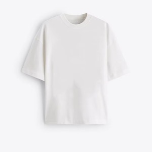 เสื้อยืดคอกลมแขนสั้นทรงโอเวอร์ไซส์ผ้าฝ้าย 100% สำหรับผู้ชาย พิมพ์ลายโลโก้ดิจิทัลด้านหน้า ระบายอากาศได้ดี แห้งเร็ว สวมใส่สบาย - Product Image 3