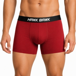 Men's <b>Boxer</b> Briefs Soft Stretch Comfortable Breathable Knitted Cotton Spandex Underwear Solid Color For Men Underwear - Product Image 1