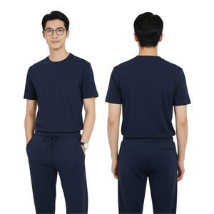 OEM Unisex Hospital Scrub Uniform Set Short Sleeve Medical <b>Top</b> Jogger Pants Spandex/Cotton Modern Design Workwear for Healthcare - Product Image 1