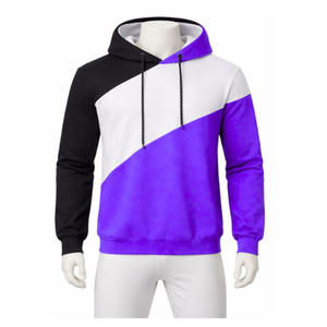 Sweat à capuche pour homme, taille personnalisée, en coton tricoté, contraste noir et blanc, saison hiver, vente en gros, impression de logo personnalisé, sweat à capuche pour homme - Product Image 5