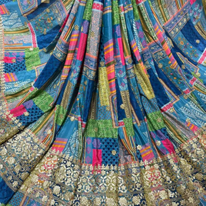 Premium Sequence Embroidery Fabric For Women Fashion Wear Designer <b>Garments</b> Party Wear Dresses Kaftan Abaya Bridal Wear - Product Image 1