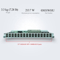 Tarjeta de Interfaz ES1D2X32SX2E de 32 Puertos 10G SFP+, Tarjeta de Línea Óptica de 10 Gigabits para Switch Central de Alto Rendimiento
