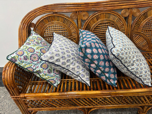 Handmade Bohemian Cotton Frill Cushion Cover Indian Block Print Floral <b>Throw</b> <b>Pillows</b> Luxury Raffle Ruffled <b>Pillow</b> Covers - Product Image 6