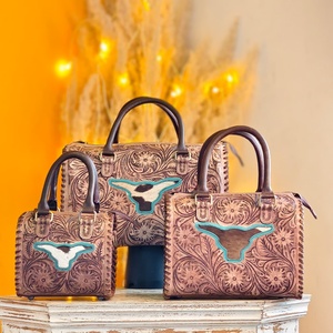 Sacs à main en cuir véritable Venus : petits, portables, de luxe, imperméables, faits main, style western, à motifs floraux, pour voyage et extérieur – Nouveauté très prisée - Product Image 6