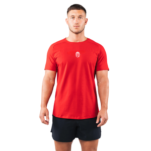 เสื้อยืดแขนสั้น Force Core Mens Carmine แฟชั่นเสื้อผ้ากีฬา ผ้าฝ้ายพรีเมียม เสื้อยิมใส่สบาย ทันสมัย ขายส่งจำนวนมาก - Product Image 1