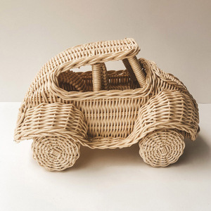Voitures décoratives en rotin de haute qualité, jouets pour enfants, prix le plus bas, jouet naturel et imaginatif pour les tout-petits - Product Image 3