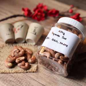 Dried Cashew <b>Nuts</b> 500g Organic Roasted Customizable Grade Vietnam Buttery Salty Flavor Premium Square Jar Wholesale OEM Support - Product Image 4