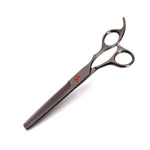 Kit de Toilettage Professionnel pour Animaux 5 Pièces – Ciseaux Aiguisés en Acier Inoxydable pour Chiens et Chats (Main Droite) – Effilage, Courbés, Droits - Product Image 4