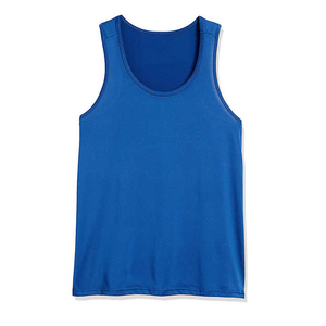 Camiseta Deportiva de Cuello en V para Hombre, Personalizada, de Alta Calidad, Secado Rápido, Transpirable, Color Sólido, Tejido de Punto, 100% Poliéster - Product Image 1