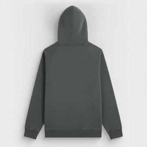 <b>Men's</b> Oversized Pullover Hoodie Charcoal <b>Grey</b> Cotton Fleece Kangaroo Pocket Drawstring Casual Streetwear Winter <b>Sweatshirt</b> - Product Image 5