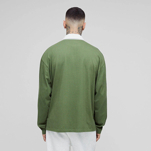 High Quality Custom Embroidered Logo Men's Long Sleeve <b>Polo</b> <b>Shirt</b> Button Down <b>Striped</b> Knitted Trendy Stylish Golf <b>Polo</b> T <b>Shirts</b> - Product Image 6