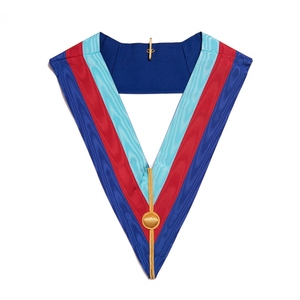 Collier de grade de chapitre Royal Arch, insignes de cérémonie haut de gamme, broderie à la main en fils d'or, qualité supérieure - Product Image 1