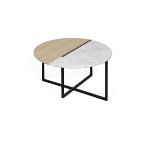 Premium Handmade <b>Gold</b> Metal Coffee <b>Table</b> with Natural Marble Top for Luxury Home Decor - Product Image 1