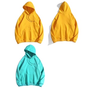 Vente en gros de pulls à capuche grande taille 100% coton pour hommes logo brodé personnalisé haute qualité teint uni grande taille saison d'hiver - Product Image 1