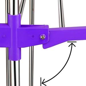 General Purpose Stainless Steel Drying Rack Foldable Clothes Laundry <b>Stand</b> Dish Towel <b>Hanger</b> Adjustable Indoor Outdoor Household - Product Image 4