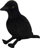 Accessoires d'Halloween, décoration de la maison, peluche réaliste en forme d'oiseau noir, corbeau en peluche, poupée en peluche réaliste