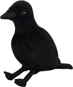 Accesorios de Halloween, Decoración para el Hogar, Peluche de Pájaro Negro, Juguete de Peluche de Cuervo Realista - Product Image 4