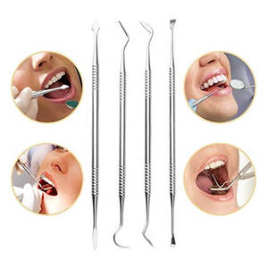 Kit de Higiene Dental de 8 Piezas con LED, Raspador de Sarro Dental de Acero Inoxidable, Espejo Bucal, Herramienta de Limpieza Dental de Dentavex - Product Image 4