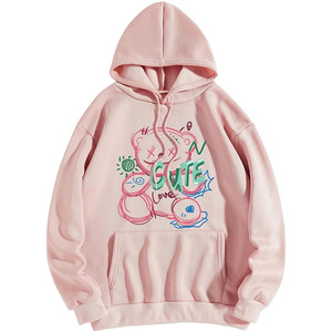 Girls <b>Pink</b> Stylish <b>Hoodies</b> Lightweight Cotton Hoodie Comfortable Everyday Fashion Soft Fabric Bulk Production - Product Image 1